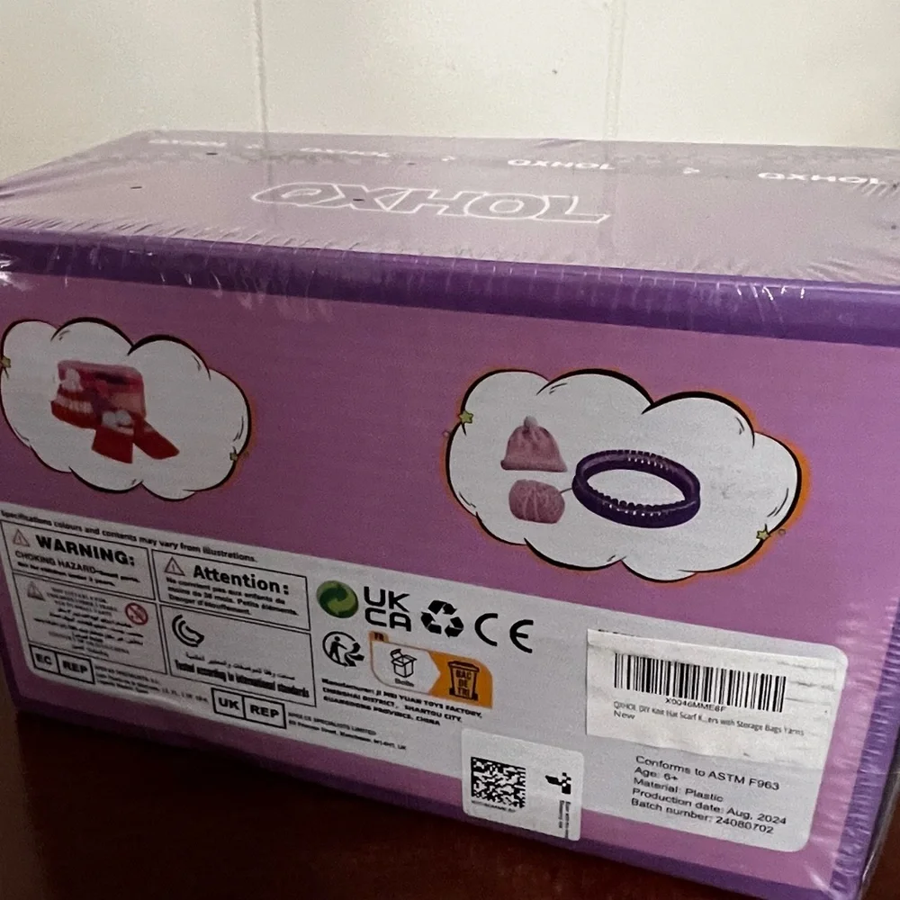 QXHOL  Knit Hat Scarf Knitting Loom Kit - DIY Craft Kit for Beginner new in box